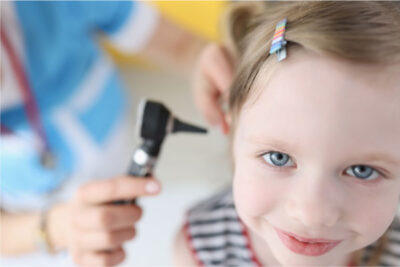 Child Having A Middle Ear Exam For Infections In Atlanta